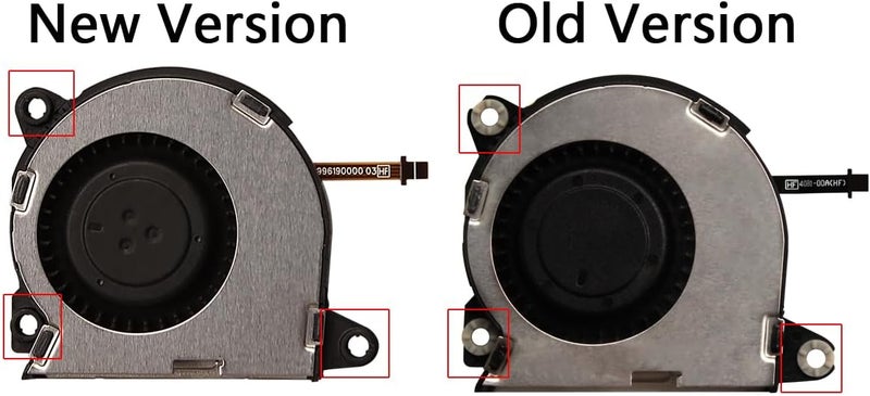 iParto [New Version] Internal Cooling Fan Replacement for Nintendo Switch NS HAC-001 Console Cooling Fan Replacement(Rubber Grommets pre-Installed) - Image 3